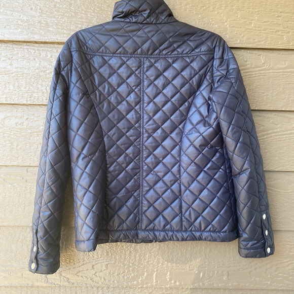 Roz & Ali women’s Navy Quilted Jacket, M - Picture 2 of 11